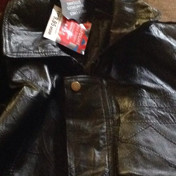 Napoline Mens leather Bomber Jacket - Picture 3 of 4